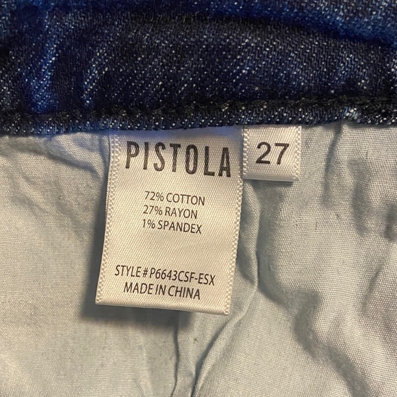 PISTOLA Cara Essex Distressed Jeans in Dark Wash Size 27 - Picture 4 of 13
